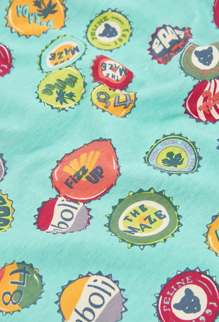 Kinder-T-Shirt aus Baumwolle mit Aufdruck