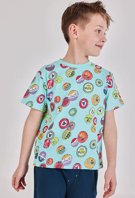 Camiseta de niño algodón con estampado