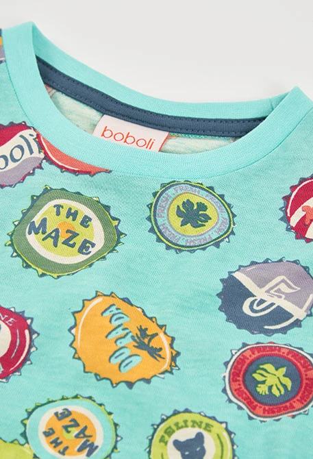 T-shirt en coton pour enfant avec imprimé