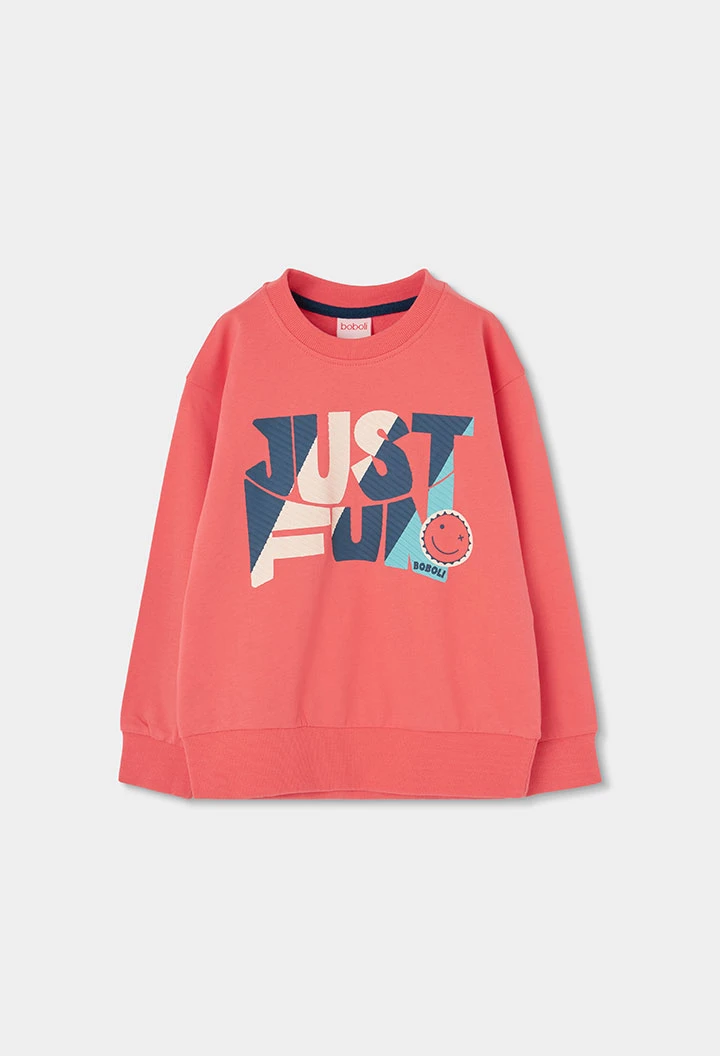 Conjunto criança algodão laranja