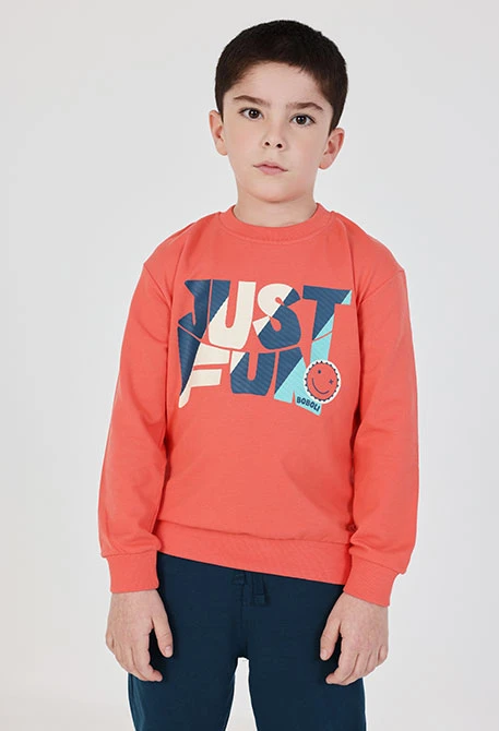 Orange cotton set for boy