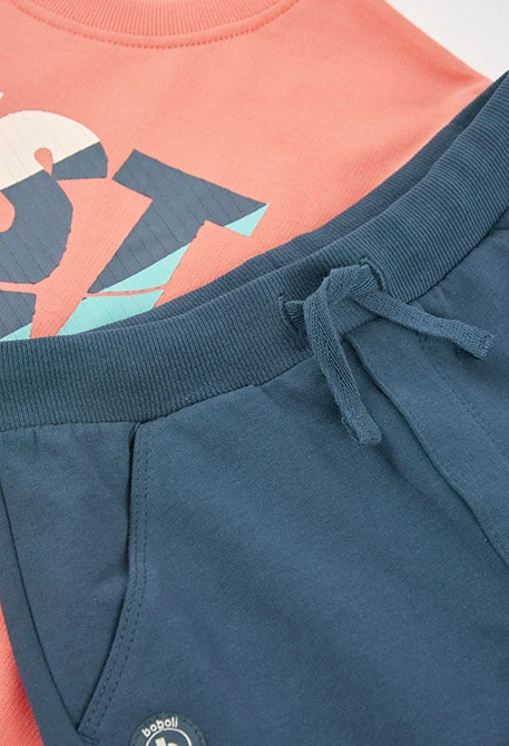 Ensemble garçon coton orange