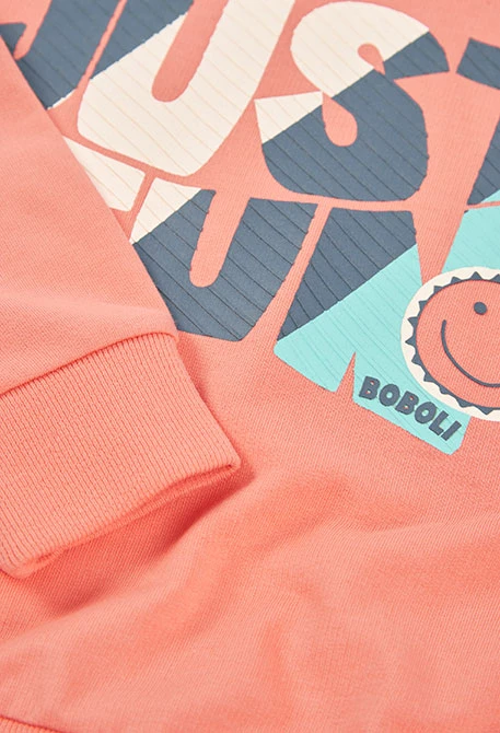 Conjunto criança algodão laranja