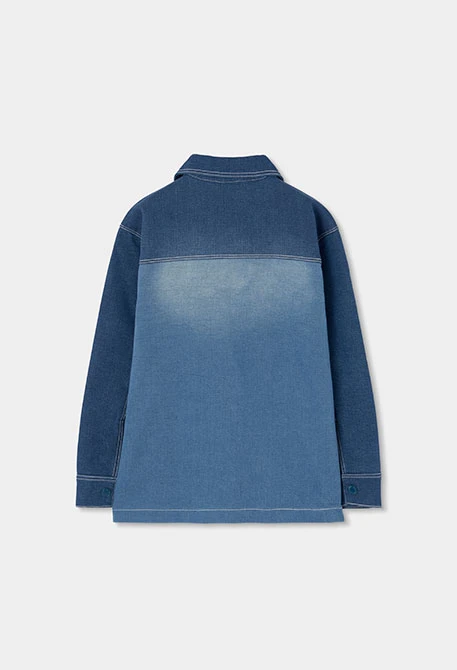 Surchemise enfant en denim bleu