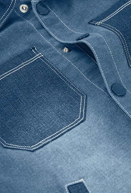 Surchemise enfant en denim bleu
