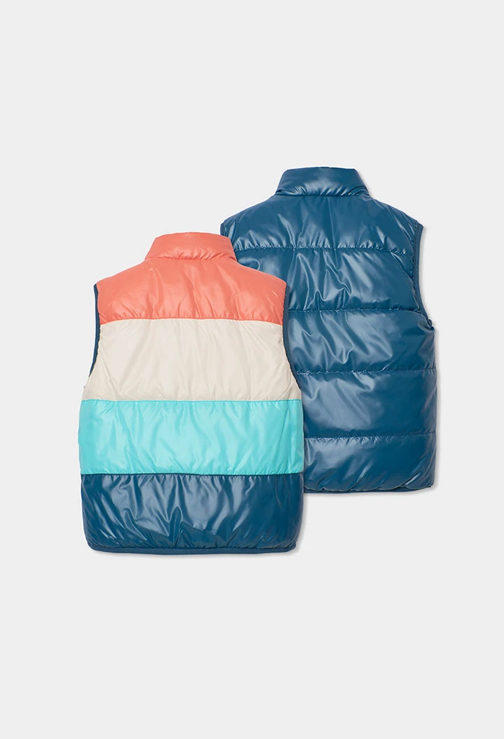 Gilet réversible enfant en tissu technique