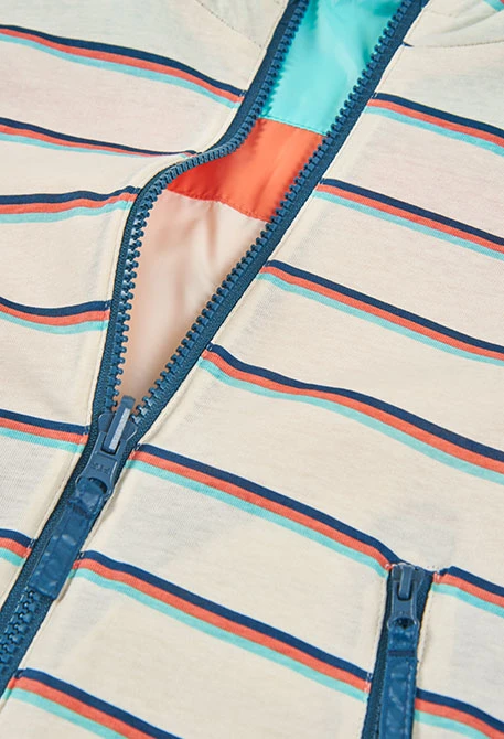 Parka réversible enfant tissu technique color block