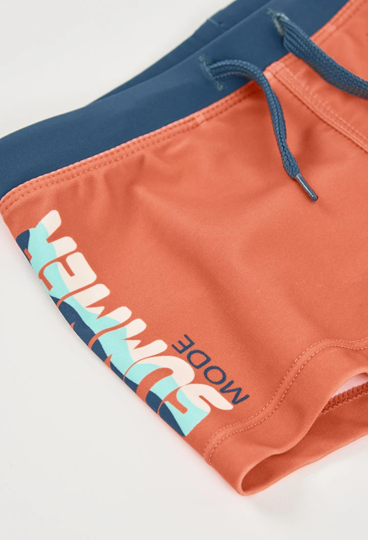 Maillot de bain enfant orange