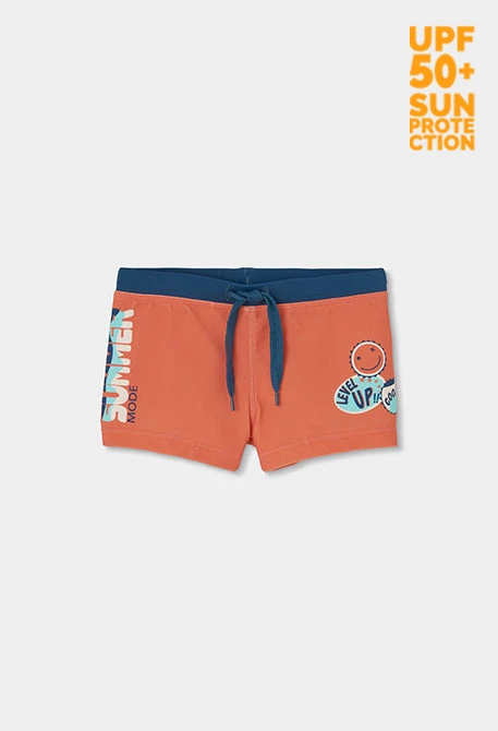 Costume da bagno bambino arancione UPF50+