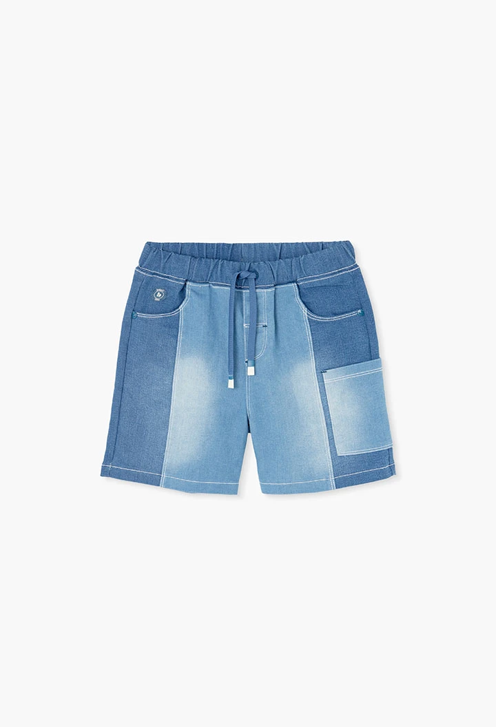 Denim bermuda shorts in blue