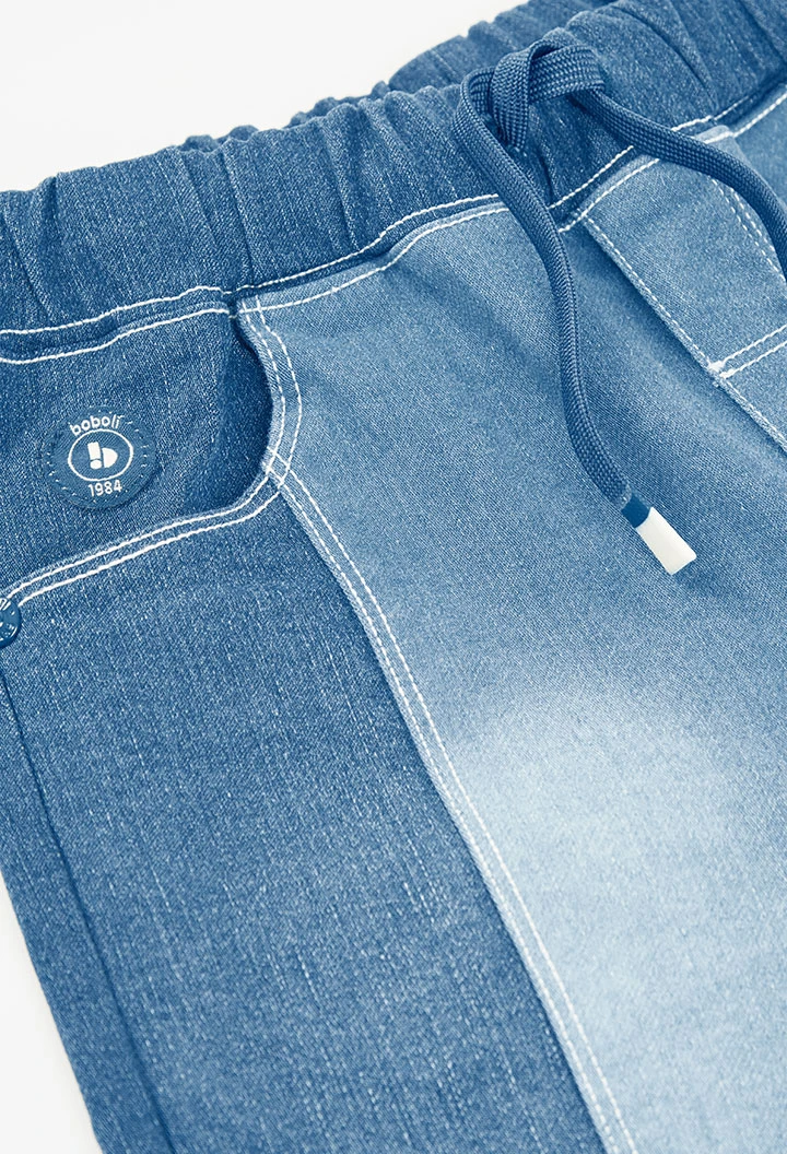 Bermudas denim en azul