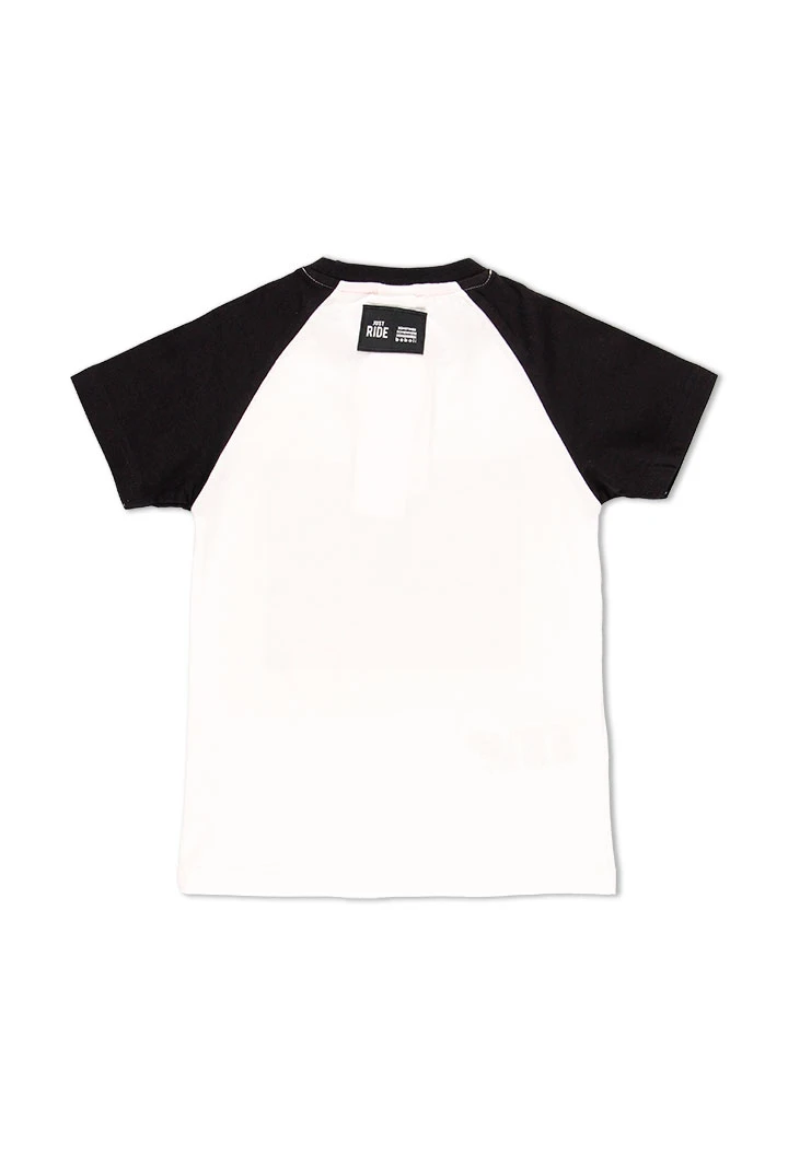 T-Shirt tricot bicolour pour garçon