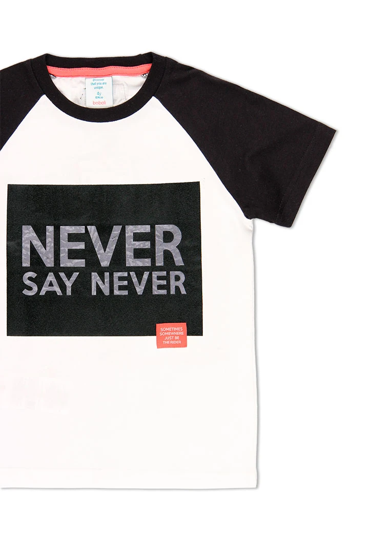T-Shirt tricot bicolour pour garçon