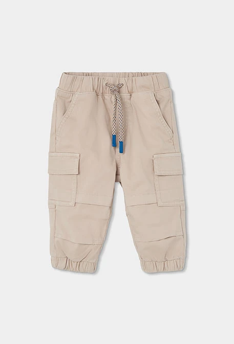 Pantalón cargo beige niño forrado