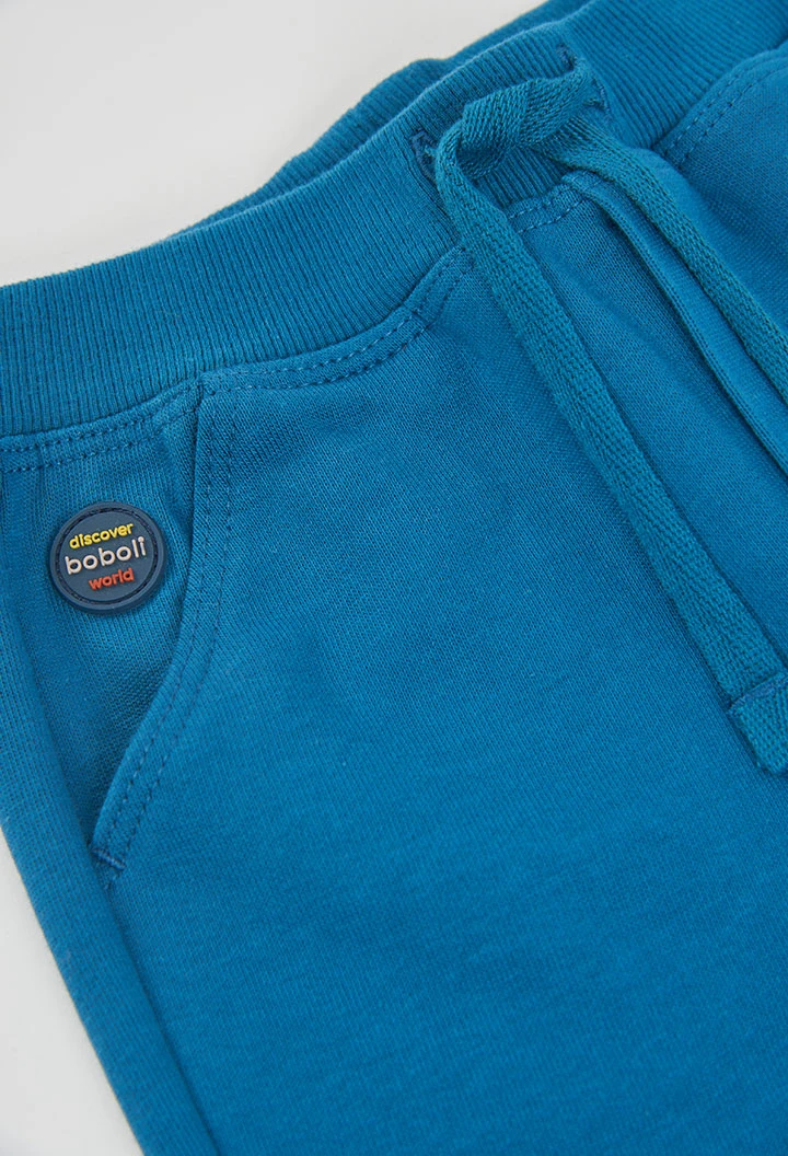 Ensemble molleton garçon vert imprimé léopard