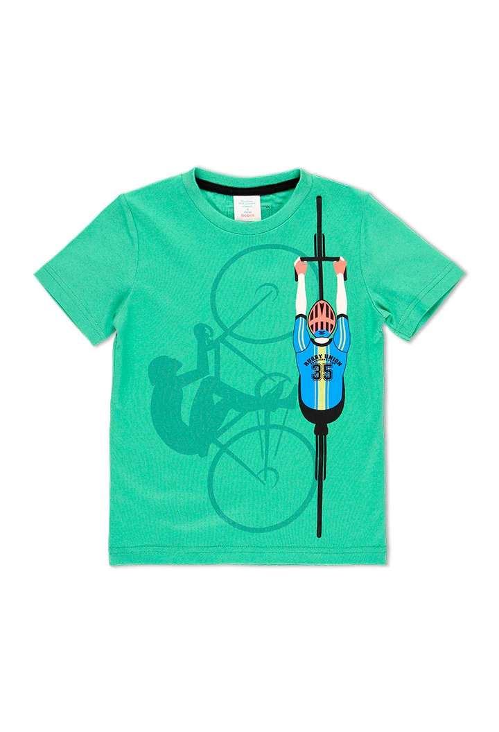 T-Shirt tricot "bicyclette" pour garçon