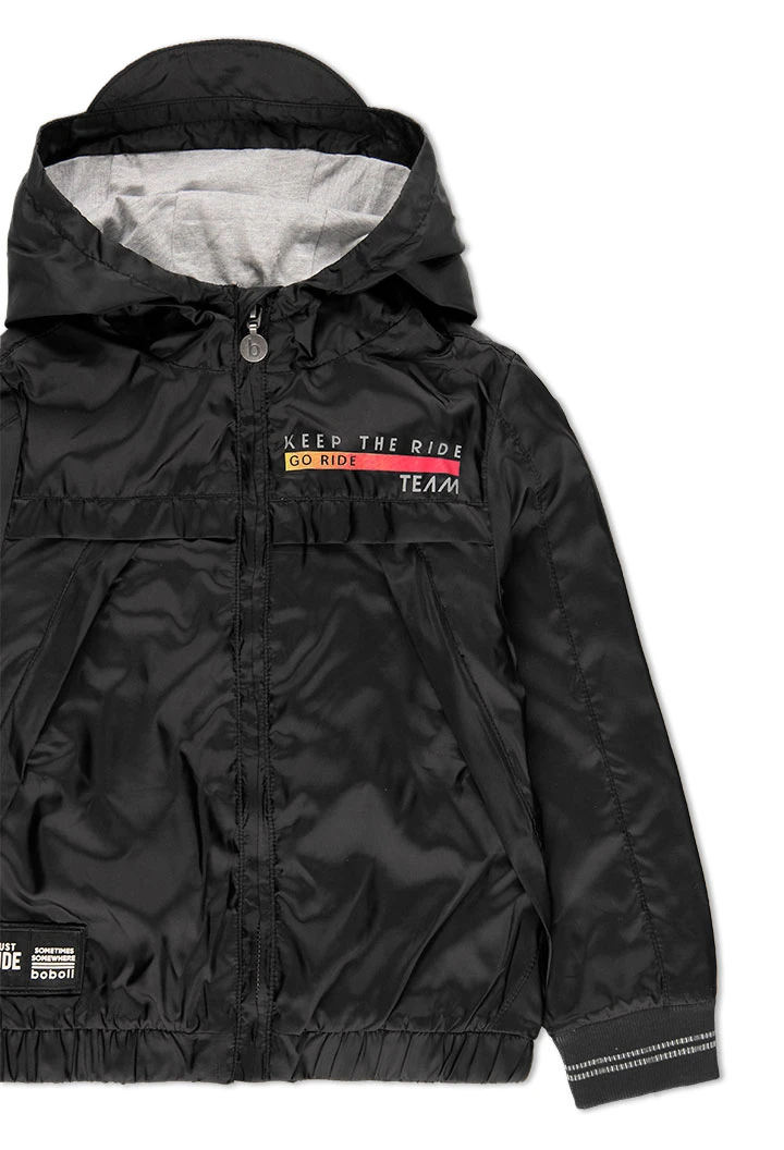 Parka en toile technique pour garçon