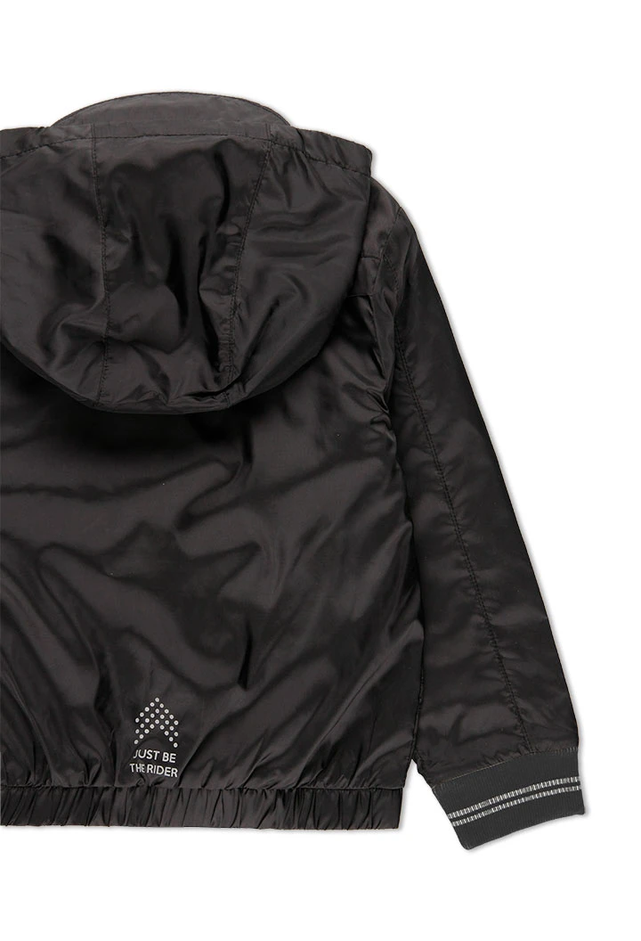 Parka en toile technique pour garçon