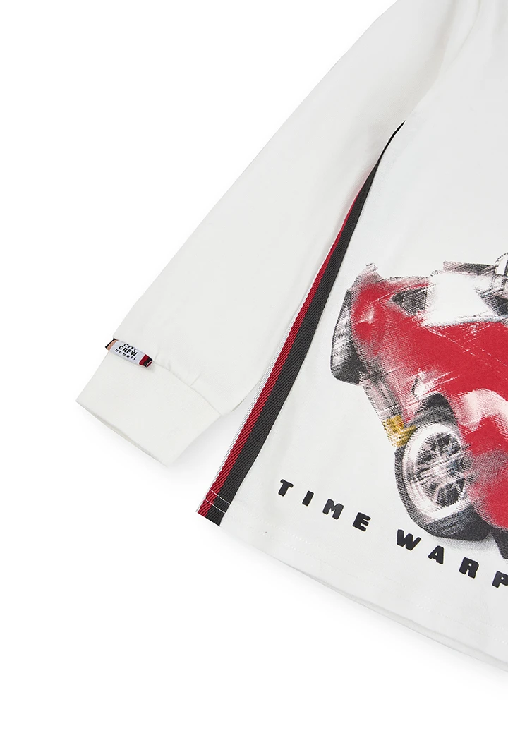 Camiseta punto "coche" de niño