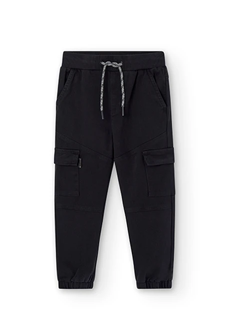 Pantalon en toile stretch pour garçon