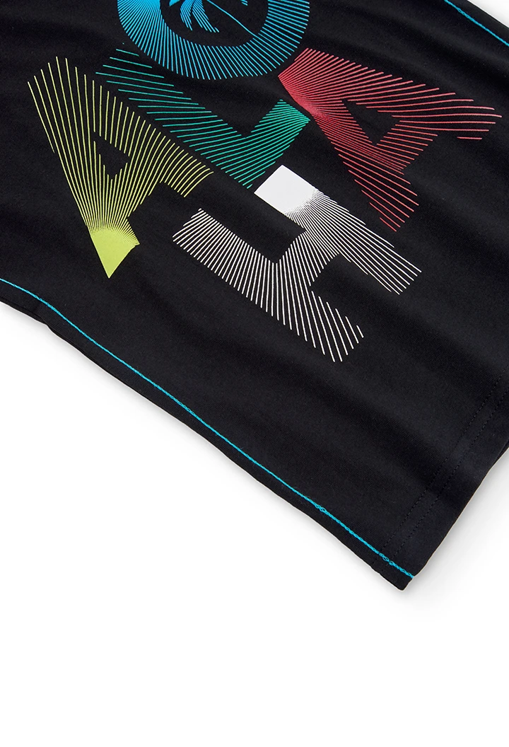 Camiseta malha manga curta para menino