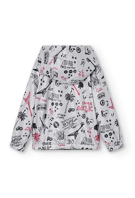 Parka réversible en toile technique pour garçon