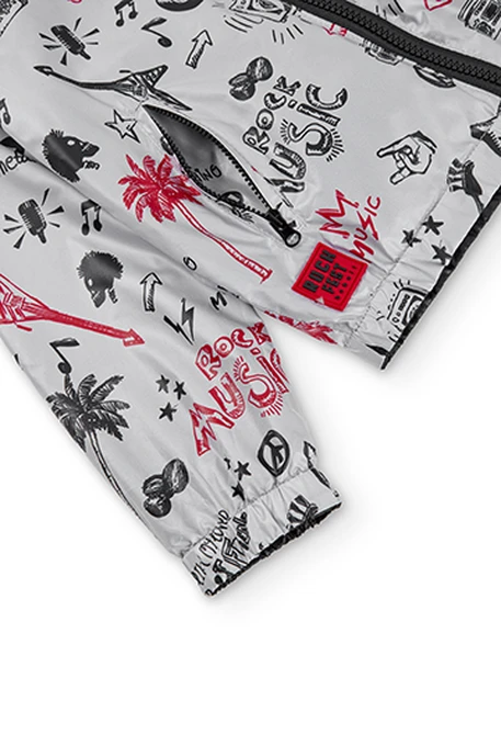 Parka réversible en toile technique pour garçon