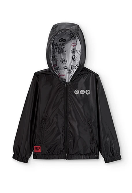 Parka réversible en toile technique pour garçon