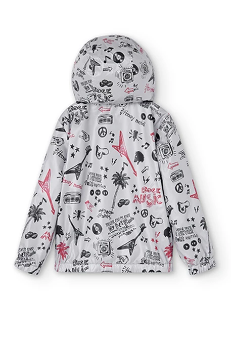 Parka réversible en toile technique pour garçon