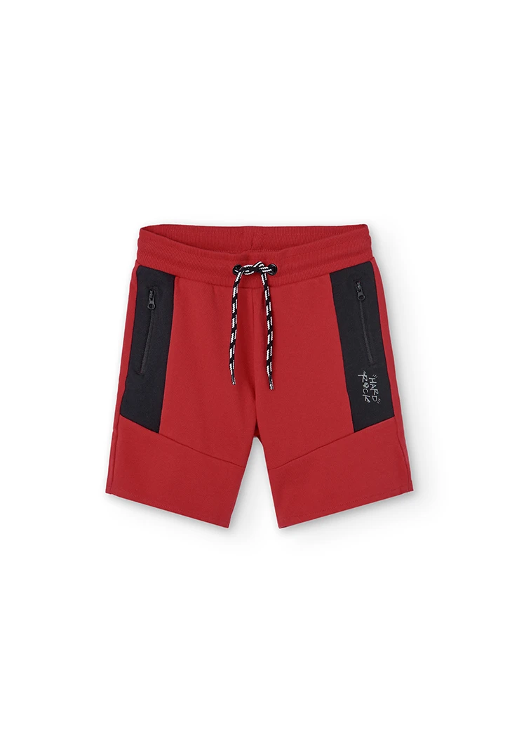 Fleece bermuda shorts for boy