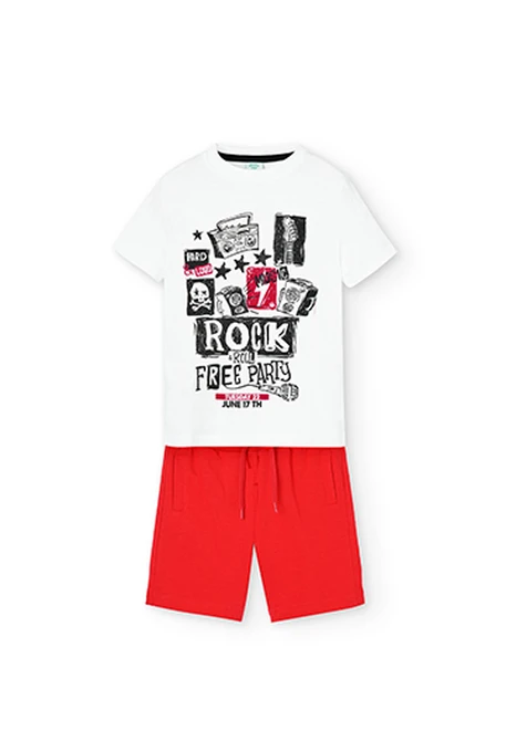 Pack en tricot "rock" pour garçon