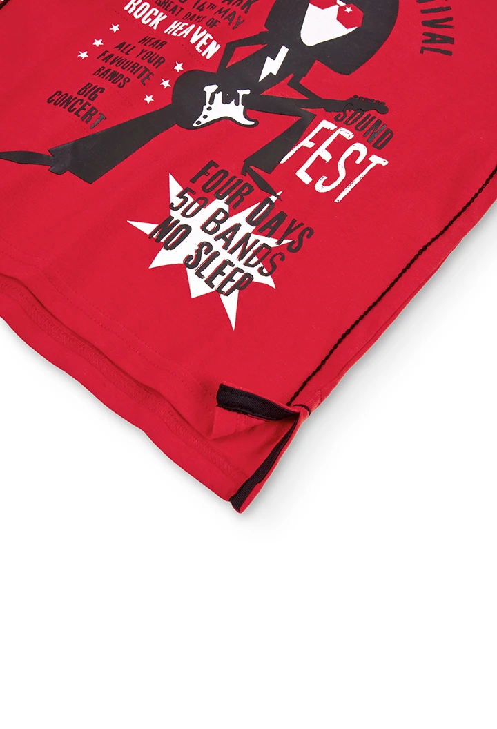 Camiseta malha manga comprida para menino
