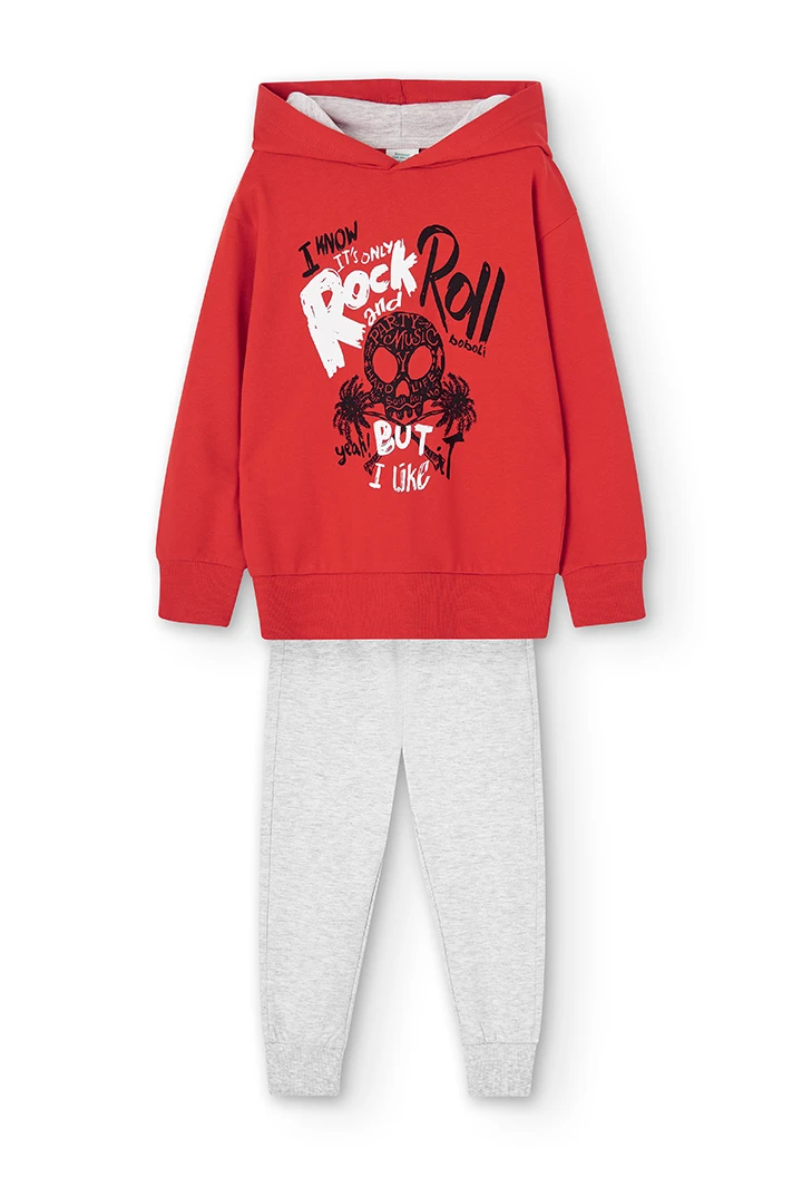 Pack knit "rock" for boy
