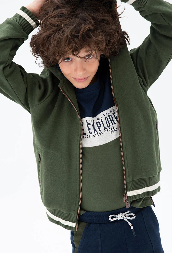 Veste en molleton à capuche pour garçon