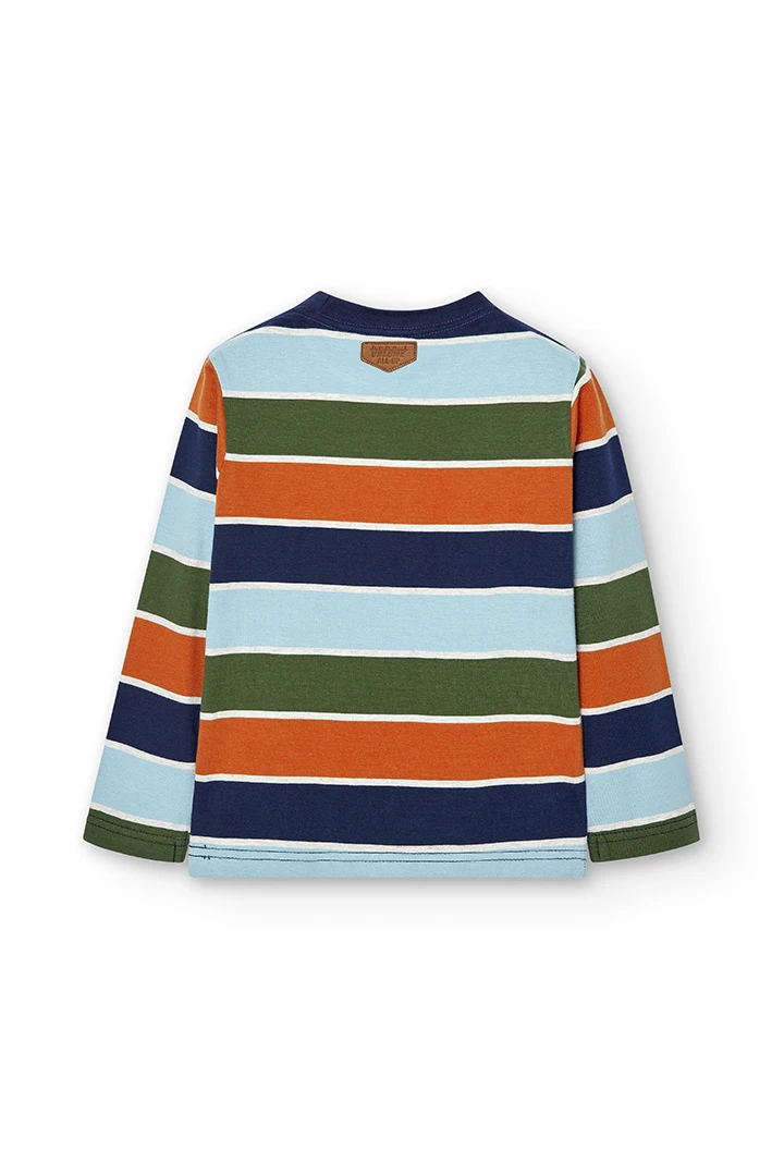 T-Shirt gestrickt gestreift für junge