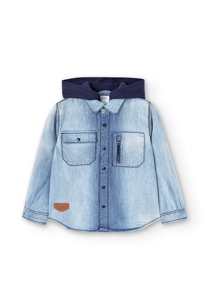Chemise en jean manche longue pour garçon