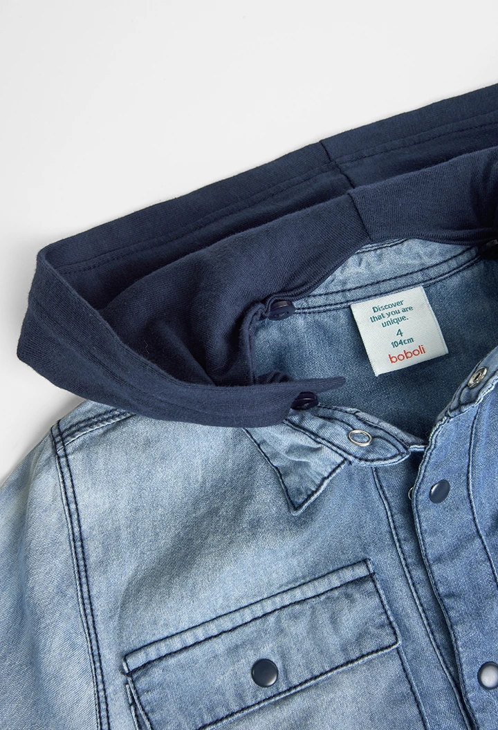 Chemise en jean manche longue pour garçon