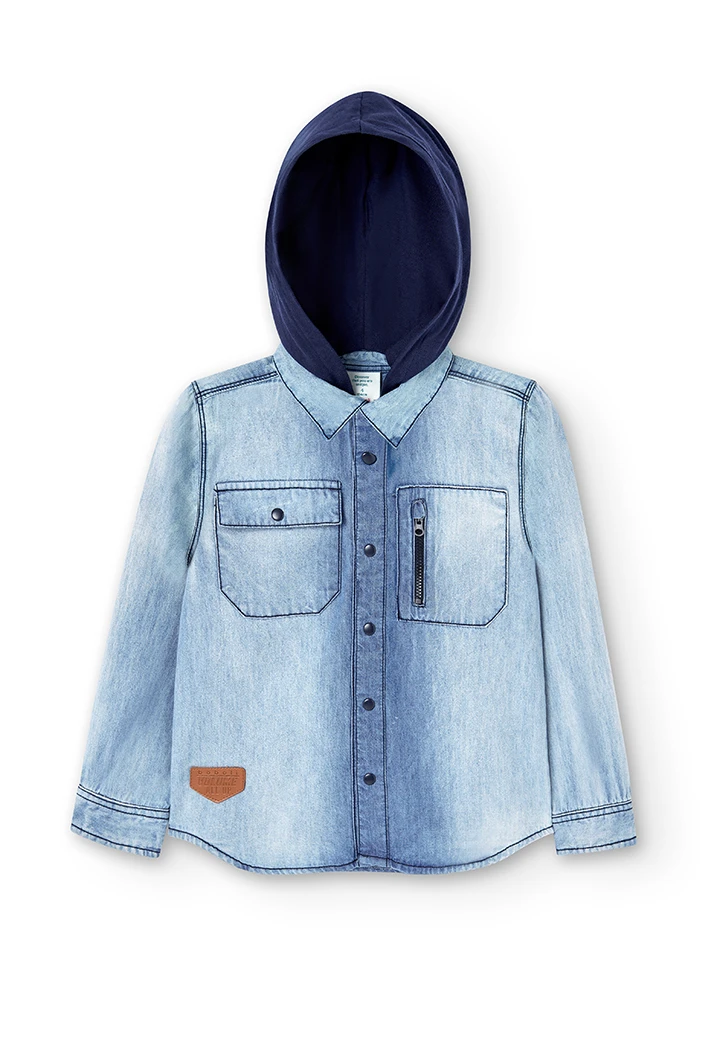 Chemise en jean manche longue pour garçon