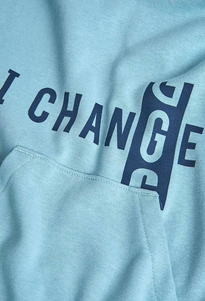 Sweatshirt felpa com capuz para menino