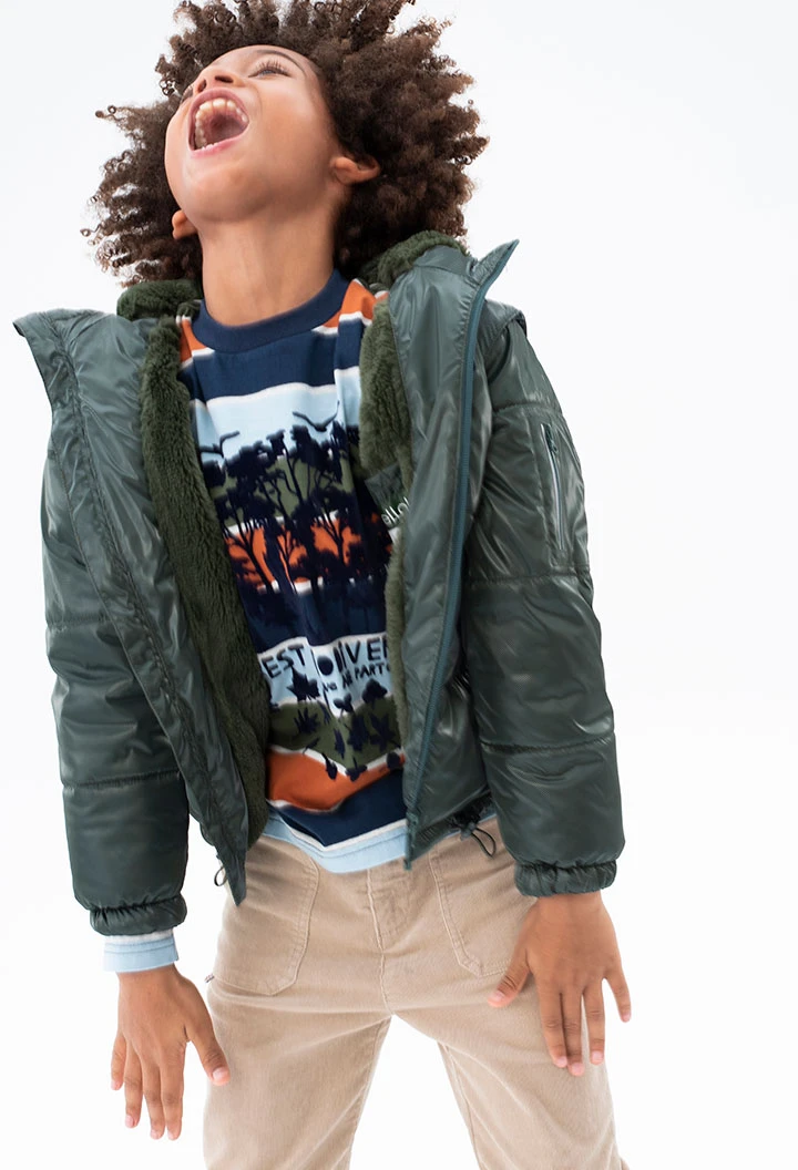 Parka technisches stoff für junge