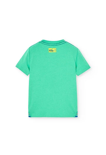 Strick-Shirt für Jungen in Farbe Grün