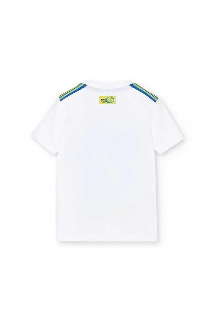 T-shirt tricoté blanc pour garçon