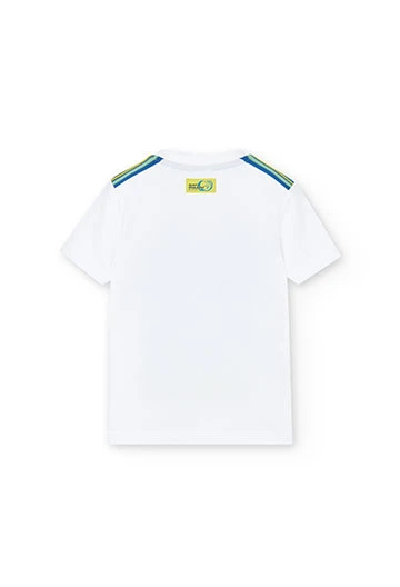 T-shirt tricoté blanc pour garçon