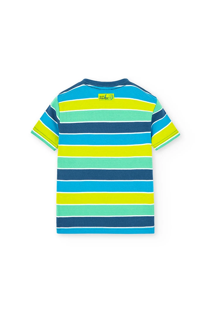 Boy\'s striped knit t-shirt