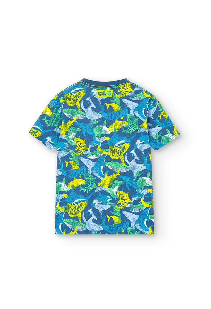 T-shirt imprimé tricoté pour garçon