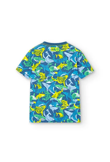 T-shirt imprimé tricoté pour garçon