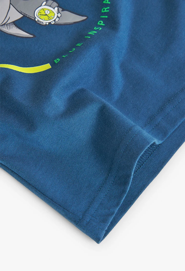Pack tricoté pour bébé garçon en bleu