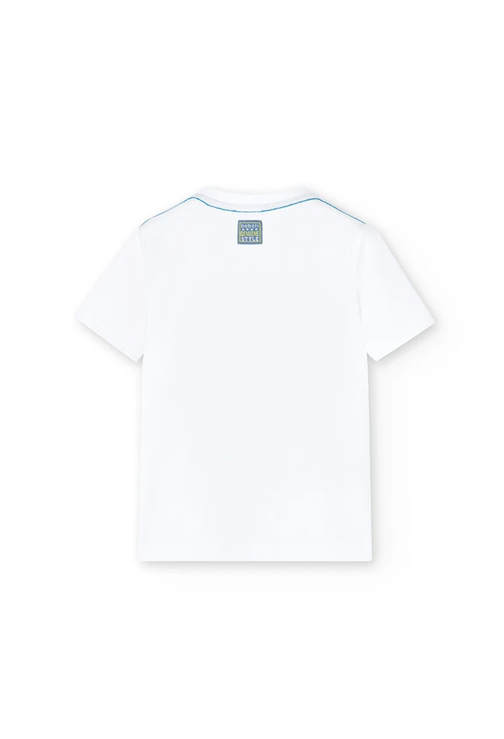 Pack tricoté pour bébé garçon en blanc