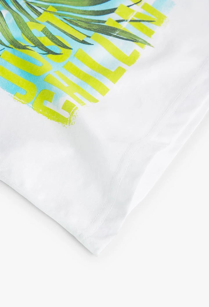 Pack tricoté pour bébé garçon en blanc