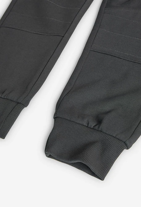 Pantalone in felpa per bambino in grigio scuro